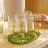 Kitchen Storage Cup Drying Rack Drinking Bottle Holder Mug Tree Stand Tray For Office With Y5GB