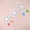 Baking Moulds 3PCs Pennant Plastic Cutter Banneret Fondant Pressing Die Flag Printing DIY Cookie Mold Cake Decoration