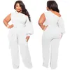 Spodnie damskie plus rozmiar 4xl 5xl Vintage Jumpsuits Kobiety strój swobodny 2024