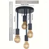 Ceiling Lights Vintage Light Fixture Retro Lamp Black Metal For Hallway Entryway Bedroom Balcony Dining Room