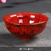 Tazze piattiere La tazza di tè in stile cinese Cambia tazze da tè per casa in ceramica Ciotola creativa di viaggio creativo piccolo