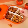 Plates Creative Persimmon Shaped Snack Page With Lock 4 Fack Avtagbar mutter Candy Storage Box For Home Table Organizer