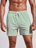 Shorts traspirante in poliestere per uomini con linea 3d giuntura surf board estiva costume da bagno hawaiano e pantaloni da nuoto 240412