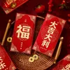 Geschenkwikkeling Jaar Pakket Red envelop Chinese wenst DIY Packing Money Pocket Luck Bag Party Gifts