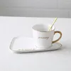 Cups Saucers European Luxurious Ceramic Coffee Cup Teacup Office Tea Glass Set Milk Juice Mugs Birthday Couples Friends With Spoon Gift Boxl