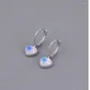 Boucles d'oreilles cerceaux BF Club 925 Sterling Silver pour les femmes Bijoux d'oreille de coeur à la mode à la mode empêcher les accessoires de fête d'allergie