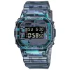 Męski sportowy kwarc Digital Oak Watch Oglądaj Out Out Watch Fulfunkcyjny Square LED Ultra-cienki wodoodporny światowy czas Time