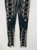 Calça feminina Vintage Troushers Skull Gothic Roupas Y2K Moda única Harajuku