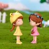 Figurines décortines décor de maison Keychain Child Toys Pendant PVC Artisanat Petite statue Miniature Dollhouse Fairy Garden Micro Paysage