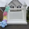 4.5x4.5m (15x15ft) 2024 Popular love pvc Inflatable Pink blue green Bounce House Wedding Party Bouncy Castle bouncer tent Decor Canopy