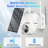 IP Cameras 5MP IP Solar Camera WIFI Surveillance Cameras 8000mAh Battery Wireless PIR Human Tracking CCTV Outdoor Video Security Waterproof 24413