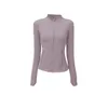 Veste de concepteur Femmes Suis-en-costume Top avec plusieurs sports de sport Ice Silk Slim Fit Hlipper Up Up Colliers Longues Sports de style Sports de style court et de fitness S-3XL