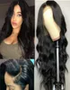 10A Body Wave Human Hair Wigs Pre Plucked Lace Frontal Wigs with Baby Hair1096251