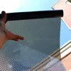 Naklejki okienne czarny folia cieniowania biała kropka filtr przeciwsłoneczny półprzezroczyste szklane szklane prywatność