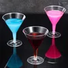 Coppe usa e getta cannucce da 12 pezzi Cocktail di plastica VINIO INBROBLIBILE CLEAD CHAMPAGNE SHATTER AFRIFICABILE BEGLI RICYCLABILI SET