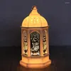 Figurine decorative 6 pezzi Ramadan Decoration Lantern Hanging Lamp Star Vintage