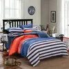 Постилочные сечения Juegos de Ropa Cama Algodn Para El Hogar Funda Edredn Con Personaje Estrella A Rayas Multycolor Almohada