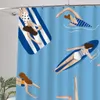 Shower Curtains Arabic Modern Art Curtain Decor Nature Sheer Set Rings Funny Rideau Douche Home Accessories Supplies