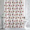 Душевые занавески вишневые фрукты ретро водонепроницаемые ванные комнаты домашний декор современный роскошный занавес для ванной комнаты