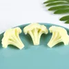 Decorative Flowers Cauliflower Model Faux Broccoli Slice Food Play Fake For Decoration Realistic Pvc Vegetable Artificial