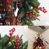 Dekorative Blumen 10-30pcs künstliche Weihnachtsbeerensimulation rote Früchte Kirschbaum DIY Dekoration Jahr Zuhause