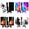 Klistermärken Gamegenixx PS5 Slim Disc Skin Sticker Death Design Protective Vinyl Decal Full Set för PS5 Slim Disc Console and 2 Controllers