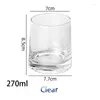 Vinglas på 4st Nordiskt enkelt hushållsvatten Glasjuice Whisky Drinking Cup Set av 2 eller 4