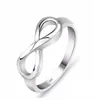 Fashion Silver Color Infinity Ring Eternity Ring Charms Friend Gift Interminless Love Symbole Anneaux de mode pour femmes bijoux3682731