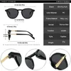 Lunettes de soleil Shauna Fashion Round Femmes Gradient Shades UV400 Vintage Men Punk Sun Glasse