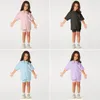 Clothing Sets Novelty Little Kids Baby Girls Clothes 2 Pieces Tracksuit Set Oversized Short Sleeve Cotton T-shirt Shorts Cozy Leggins 9M-8Y