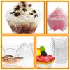 Disposable Cups Straws Clear Dessert Compact Pudding Accessories Replaceable Plastic Portable Multi-function Tiramisu