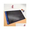 Grafiktabletter Pens 12 tum LCD -skrivning Tablett Ding Board Blackboard Handwriting Pads Gift For Adts Kids Paperless Notepad Memos DHL1U