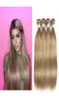 Ash Blonde rechte haar weven bundels 8 Braziliaanse Maleisische Indiase Peruaanse Remy Human Hair Extensions 3 of 4 bundels 1624 inch2845893