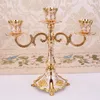 Bandlers Fashion 3 / 5lights Golden White Metal Center De Table Decorazioni Casa Gold Candlestick ZT104