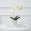 Decorative Flowers Artificial Flower Phalaenopsis Bonsai Plant Home Decoration Wedding Display