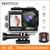 Camera Action Camera 5k 30fps 4k 60fps 24m 2.0 Touch LCD EIS Écran Wifi WiFi Casque à distance de télécommande Go 9 Pro Sport Enregistreur vidéo