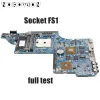 Moderkort 650854001 665284001 665281001 för HP Pavilion DV6 DV66000 DV66B10er Laptop Motherboard Socket FS1 DDR3 1GB GPU