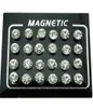 Stud Regelin 12 Parlot 4567mm Round Crystal Rhinestone Magnet Earring Puck Women Herr Magnetic Fake Ear Plug Jewelry1997881