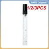 Lagringsflaskor 1/2/3 st 2 ml 5 ml 10 ml svart glas parfymflaska med skala provmist sprayer atomizer tunna injektionsflaskor 4#