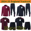 24 25 England Sportswear Football Kits Training Kits KANE STERLING ZIYECH MONT FODEN 24/25 CF England Training Kits Menand Children' National Football Set Uniform