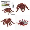 Electric/Rc Animals Rc Animal Toy Car Infrared Remote Control Spider Simation Model Electric Cl Insect Plaything Tricky Spoof Gift For Dhljz