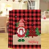 Geschenkverpackung 24pcs Weihnachtstaschen Kraftpapiertasche für Snack Kleidung Präsent