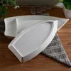 Teller 50pcs/Lot Creative Ship Design A5 Melamine Dinnerplatte Japanisches Restaurant Sushi Snack Teller Geschirr