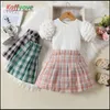 Clothing Sets Children Girls Suit Summer Spring Skirts TShirt 2-6 Year Party Princess Pageant Elegant Baby Outfits Costume