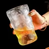 Bicchieri da vino in vetro tazza di acqua creatività ghiacciaio casa succo di frutta unica tazza da tè adorabile birra insinual semplice latte coreano