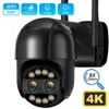 IP -kameror 8MP 4K 2,8mm +12mm Dual Lens 8x Hybrid Zoom PTZ IP Camera WiFi Human Detection 4MP Audio P2P Security Video Surveillance Camera 240413