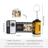 Anneaux de film personnalisé Roll Roll Keychain Roll Roll Keychain Album d'anniversaire Gift pour lui ou son texte photo de la fête des mères personnalisés cadeau