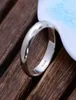 Real Pure 925 Anneaux en argent sterling et hommes Ring Simple Smooth Smooth Polishing Band Ring for Lovers Couples8640497