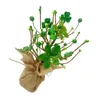Décoration de fête Irish Festival Clovers décoratifs Tree Patricks Day Decorations For Home