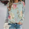 Felpa con cappuccio da donna Felpate di fiori stampate con cappuccio 3D Fasci 3d Fashion Streetwear Streetwear Pallover a maniche lunghe Y2K Woman abbigliamento 240413